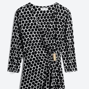 CALVIN KLEIN Luciana Faux Wrap Knit Dress